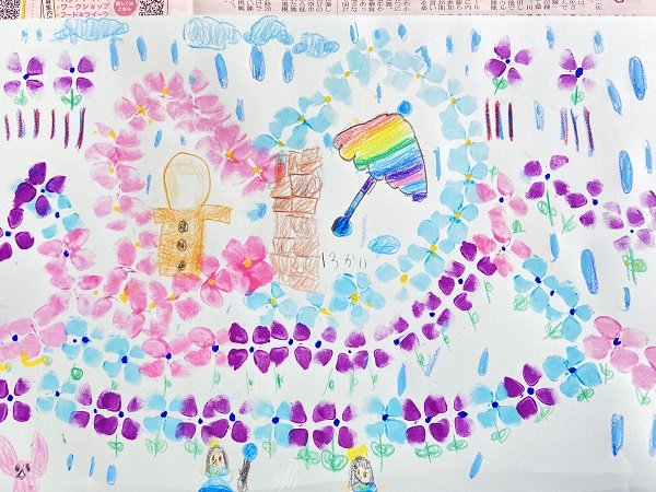 梅雨の花✿紫陽花(あじさい)を描こう (1)