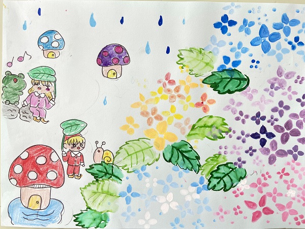 梅雨の花✿紫陽花(あじさい)を描こう (23)