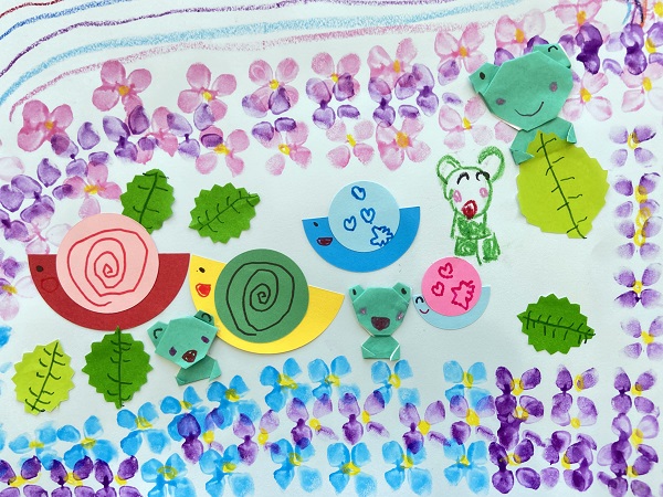 梅雨の花✿紫陽花(あじさい)を描こう (4)