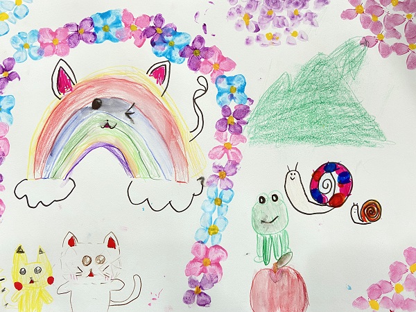 梅雨の花✿紫陽花(あじさい)を描こう (5)