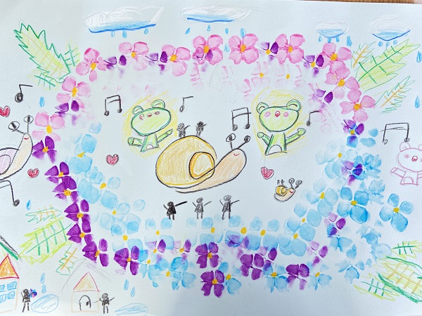 梅雨の花✿紫陽花(あじさい)を描こう (9)