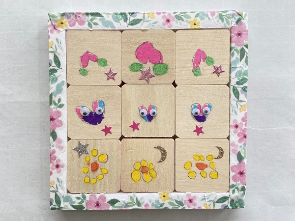 木製パズル:スライド&キューブ (2)