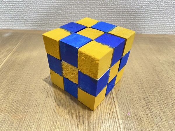 木製パズル:スライド&キューブ (15)