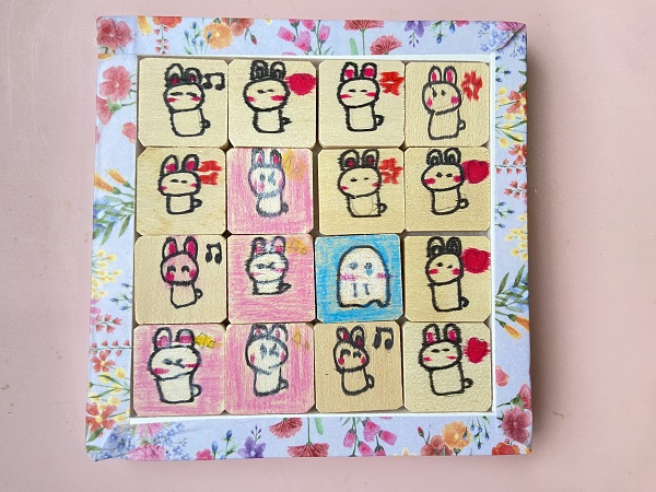 木製パズル:スライド&キューブ (19)