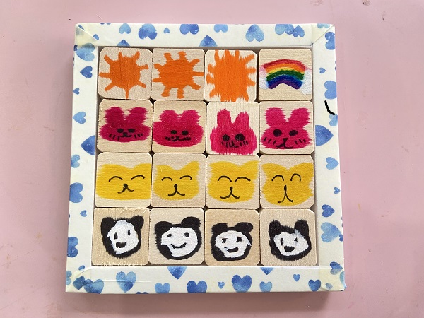 木製パズル:スライド&キューブ (4)