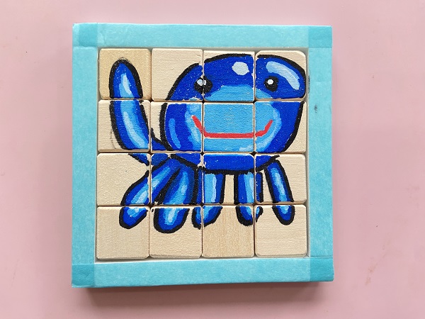 木製パズル:スライド&キューブ (35)