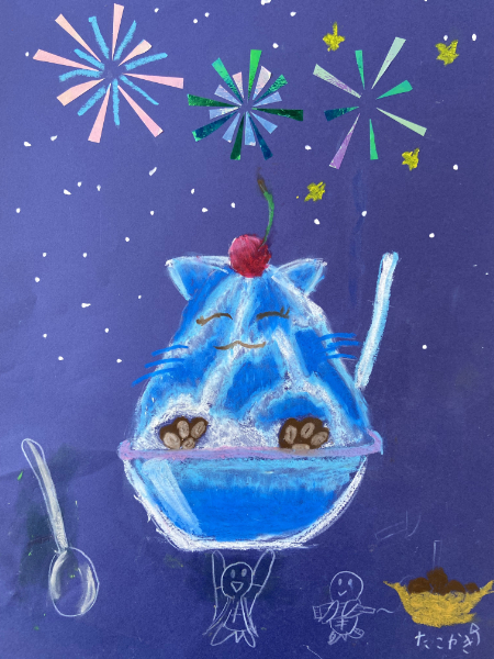 シロップたっぷりのふわふわかき氷を描こう (20)