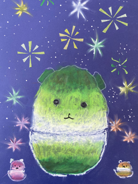 シロップたっぷりのふわふわかき氷を描こう (30)