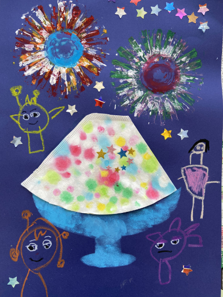 シロップたっぷりのふわふわかき氷を描こう (4)