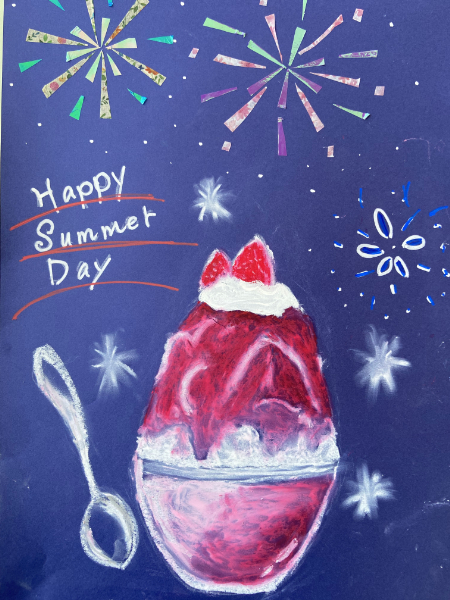 シロップたっぷりのふわふわかき氷を描こう (31)