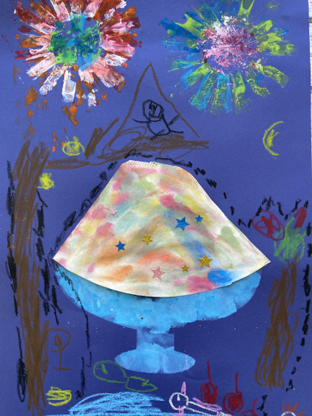 シロップたっぷりのふわふわかき氷を描こう (9)